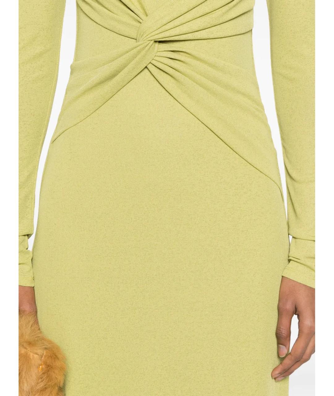 NANUSHKA Салатовыое полиэстеровое повседневное платье, фото 5