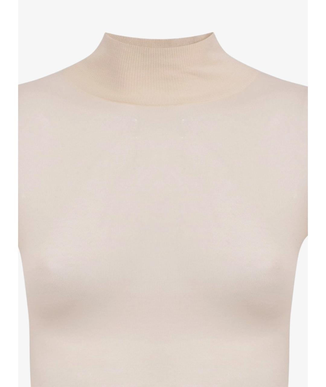 NANUSHKA Бежевая шерстяная водолазка, фото 3