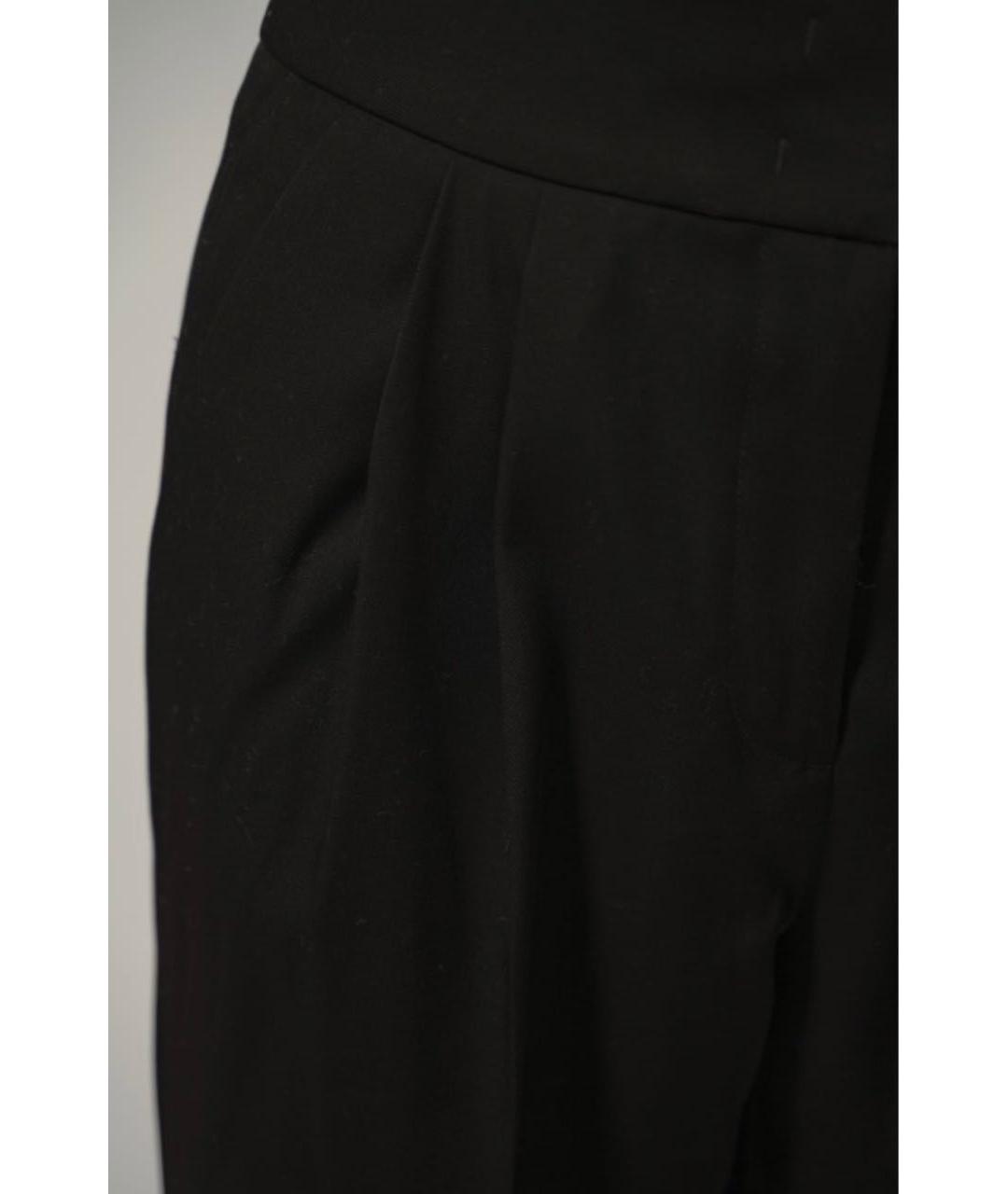 FABIANA FILIPPI Черные шерстяные брюки узкие, фото 5