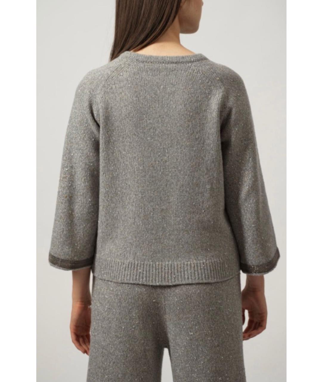FABIANA FILIPPI Серый кашемировый костюм с брюками, фото 6