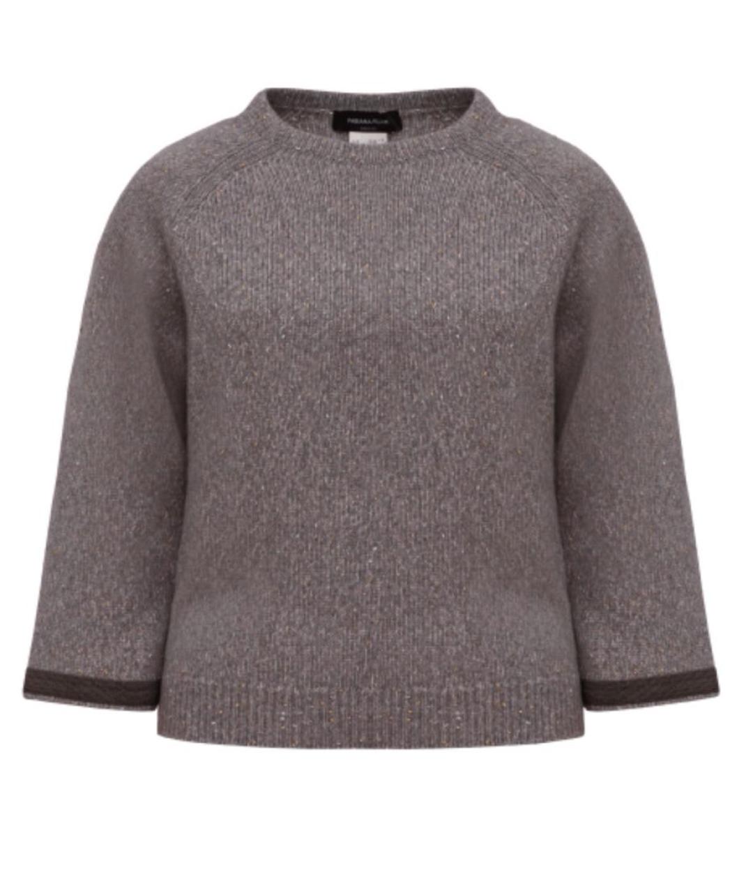 FABIANA FILIPPI Серый кашемировый костюм с брюками, фото 9