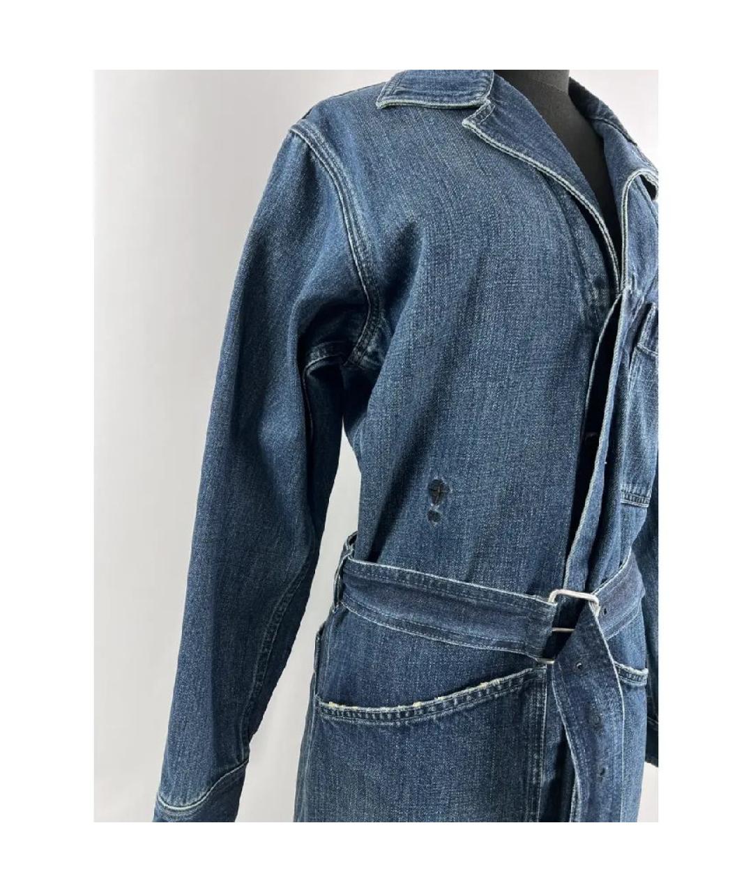 CHRISTIAN DIOR Темно-синий хлопковый комбинезон, фото 3