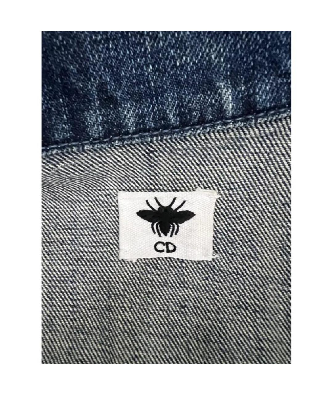 CHRISTIAN DIOR Темно-синий хлопковый комбинезон, фото 6