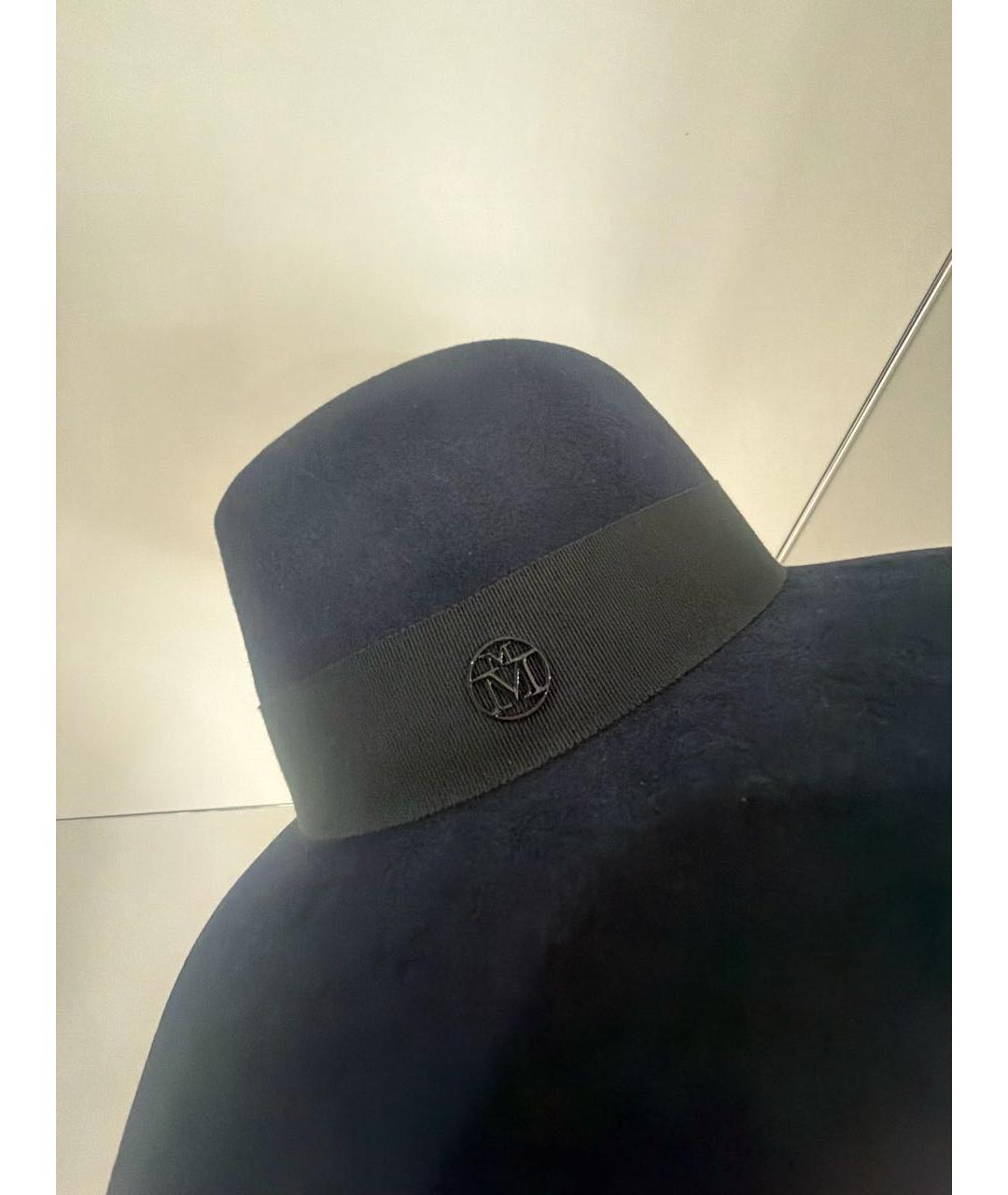 MAISON MICHEL Темно-синяя шляпа, фото 5