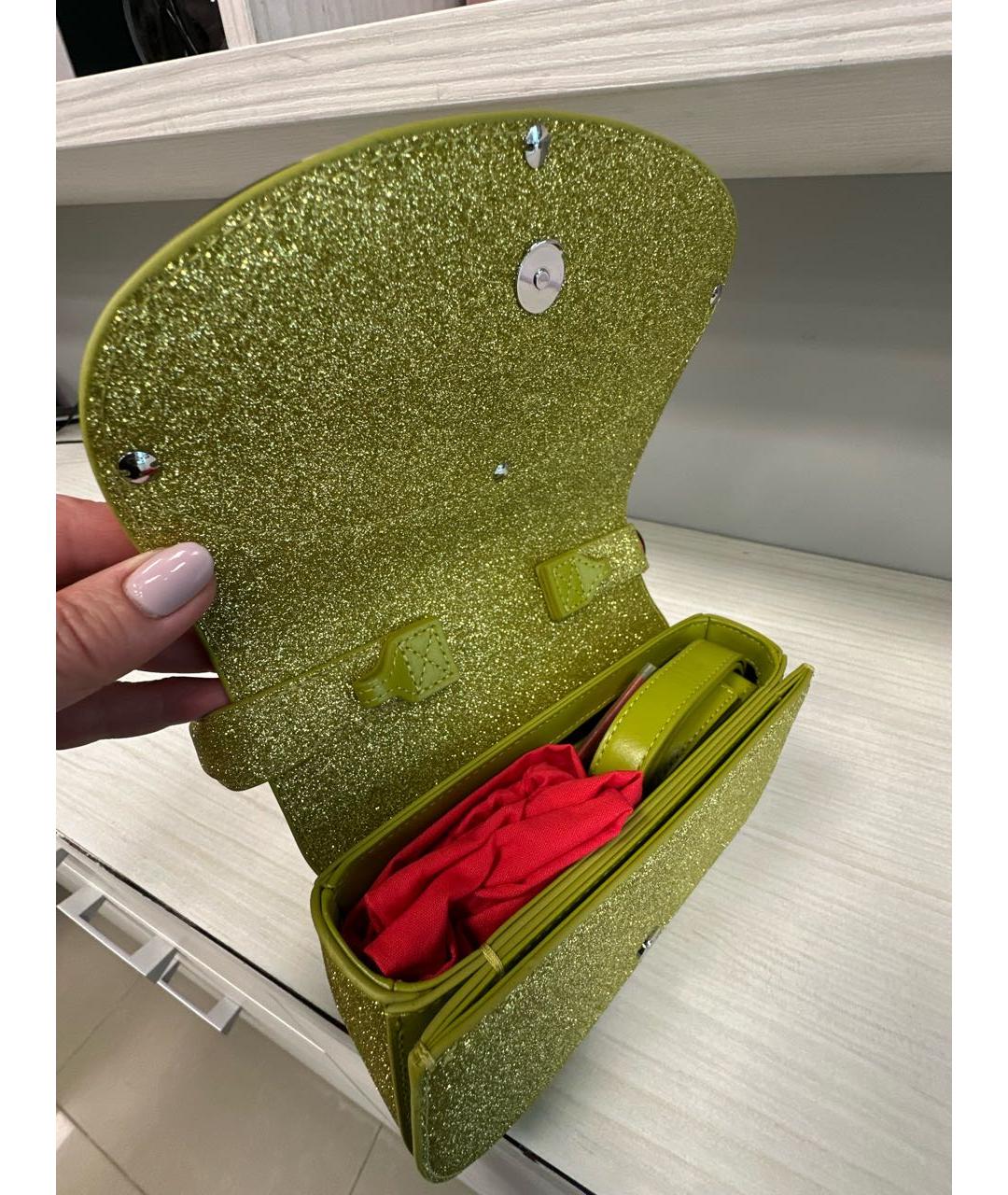 DIESEL Золотая сумка с короткими ручками, фото 4