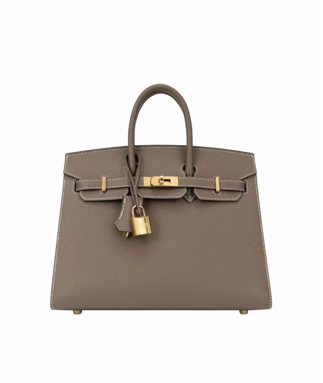 HERMES Кожаная сумка с короткими ручками, фото 1