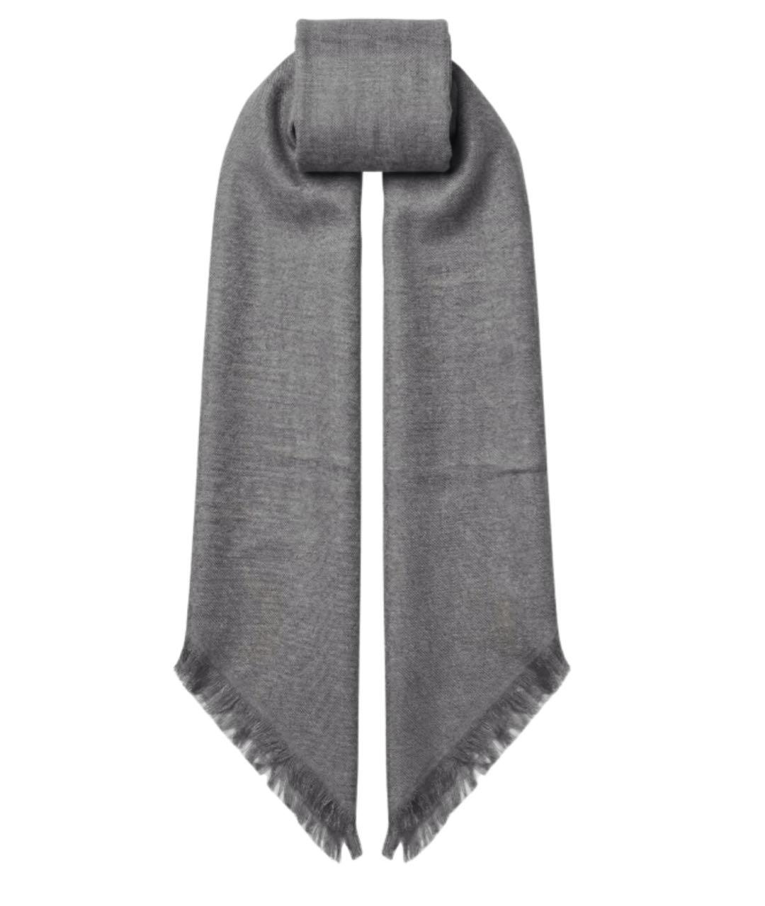 FABIANA FILIPPI Серый шерстяной шарф, фото 1