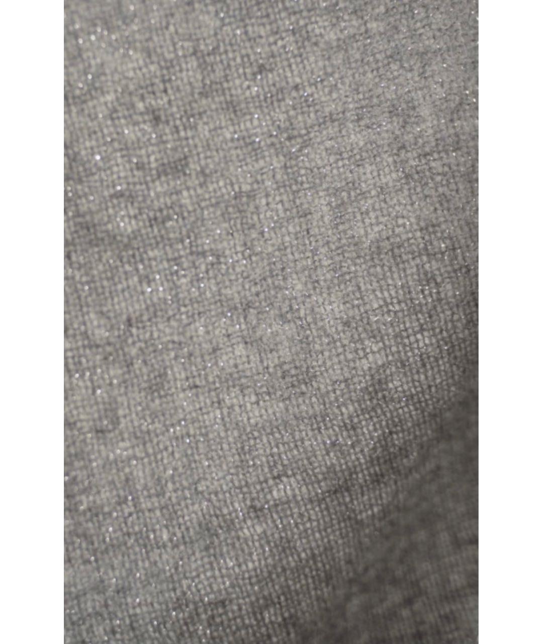 FABIANA FILIPPI Серый шерстяной шарф, фото 3