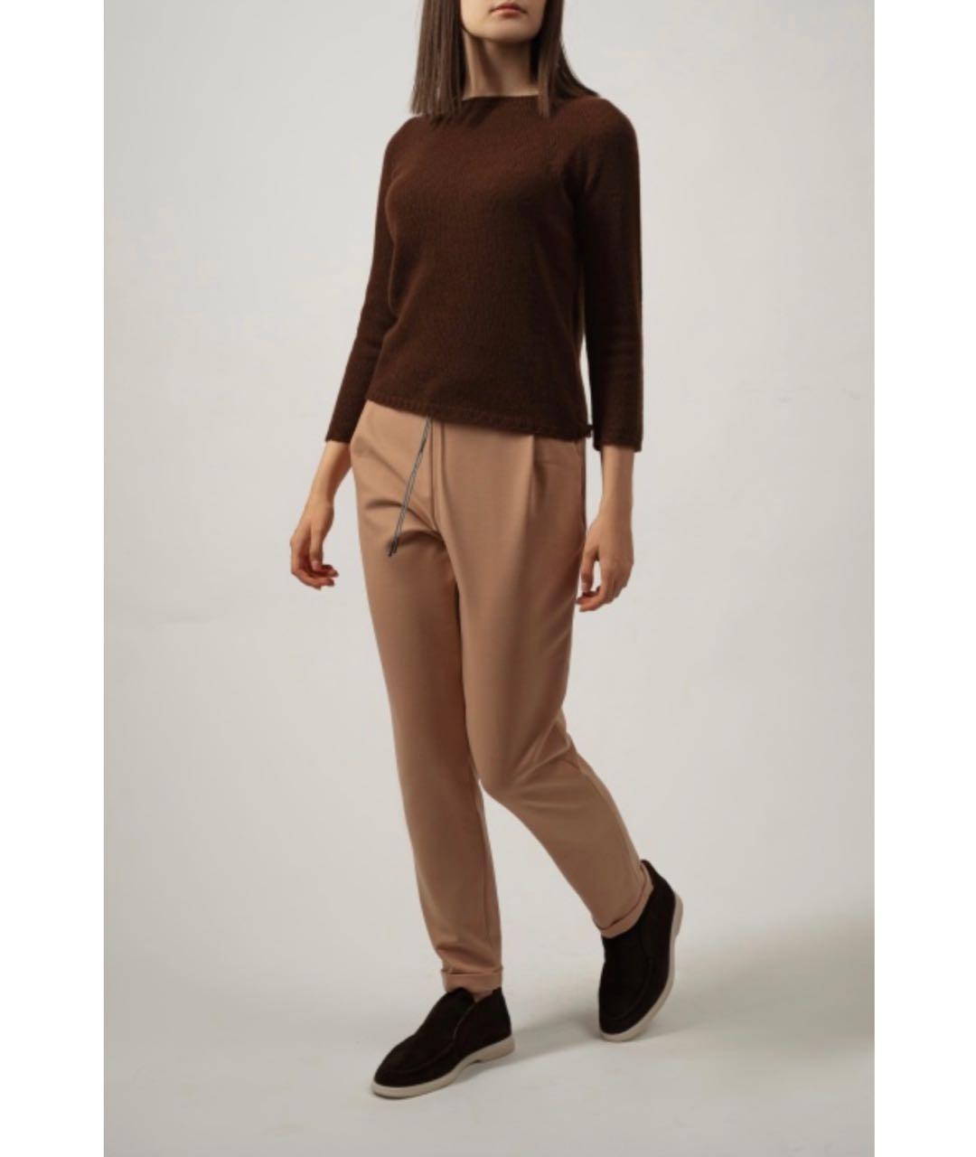 FABIANA FILIPPI Коричневый кашемировый джемпер / свитер, фото 2