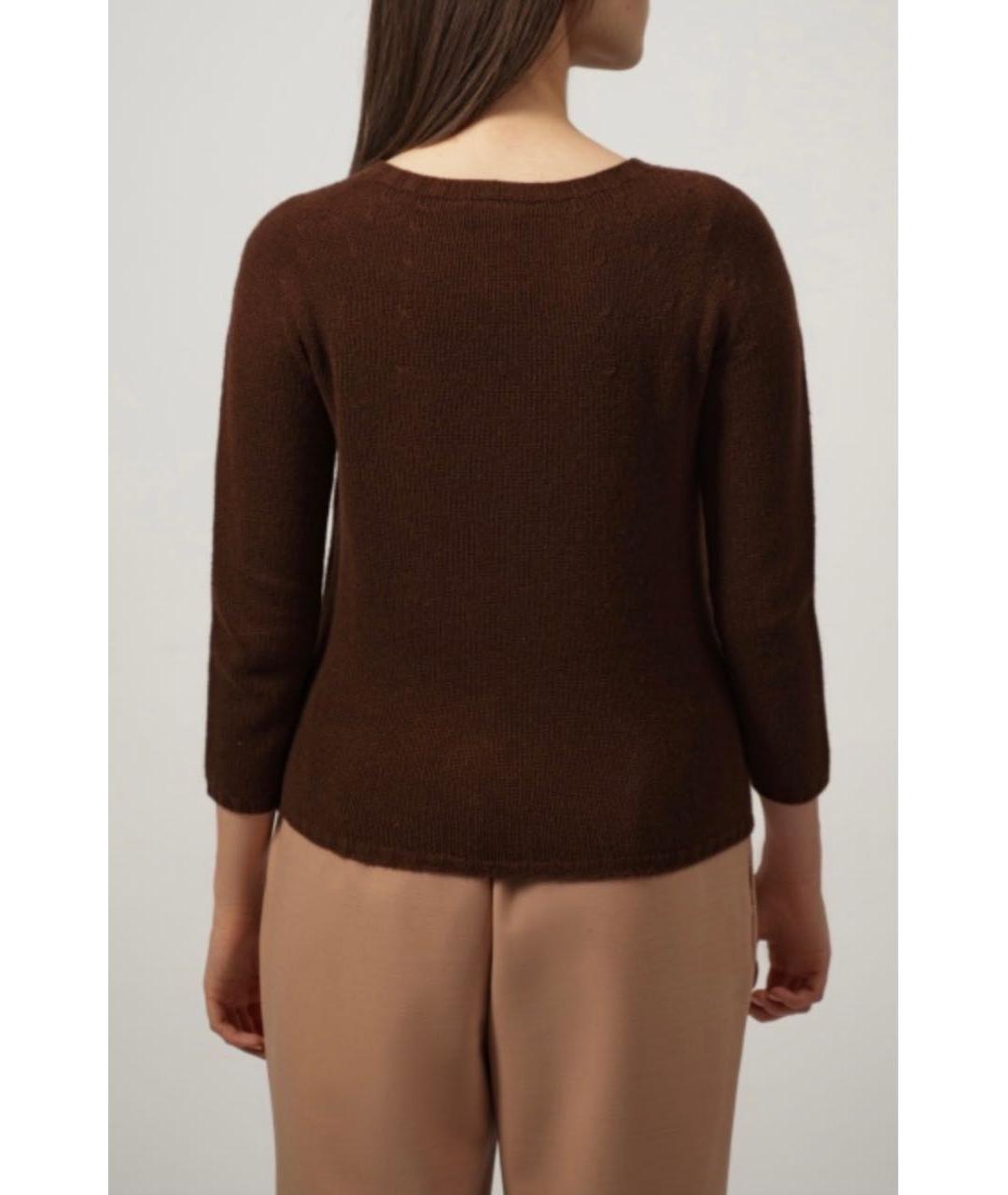 FABIANA FILIPPI Коричневый кашемировый джемпер / свитер, фото 4