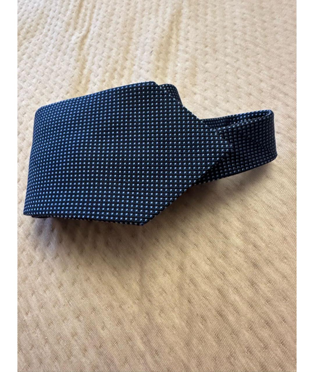 HERMES Синий шелковый галстук, фото 5