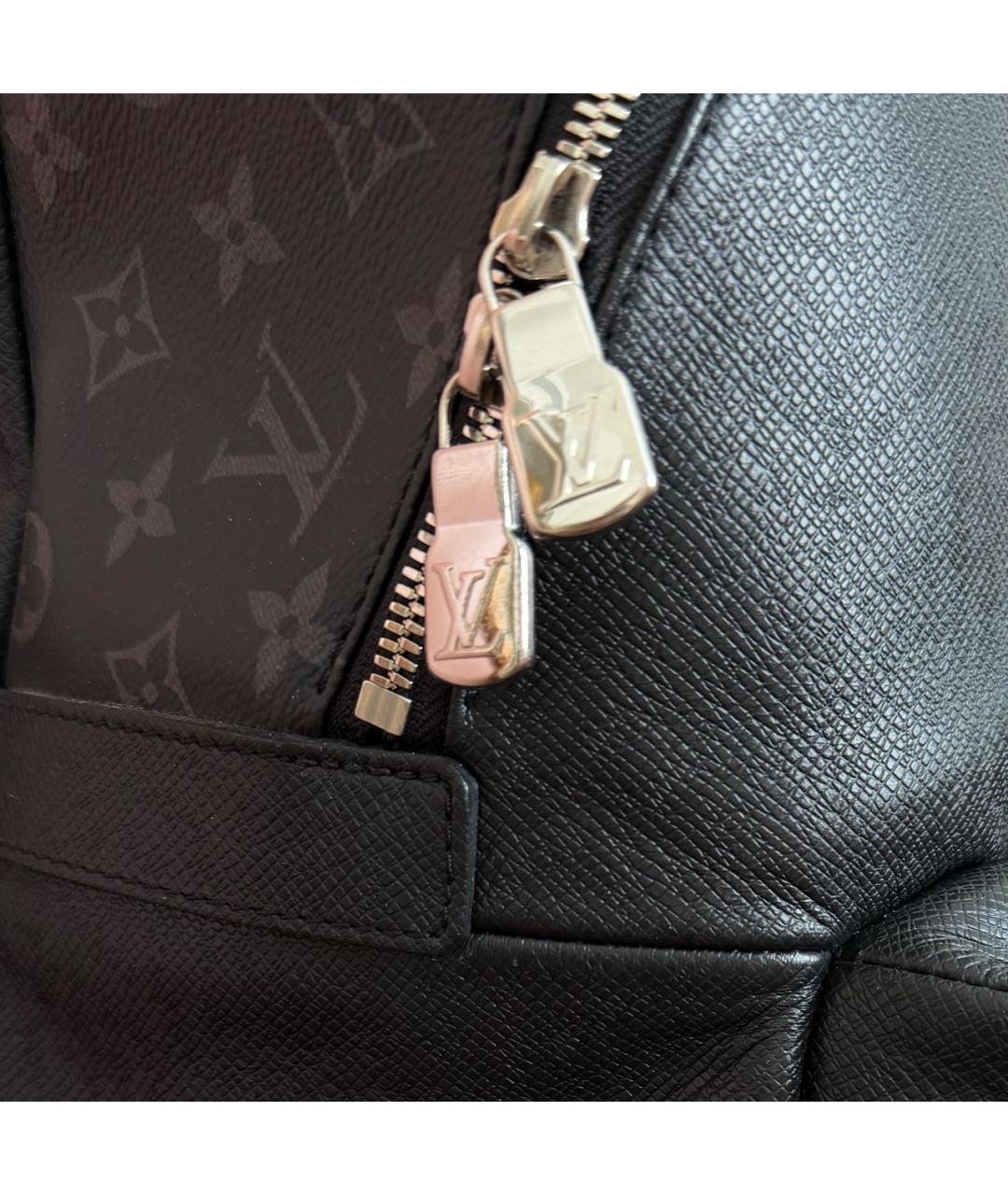 LOUIS VUITTON Черный кожаный рюкзак, фото 7