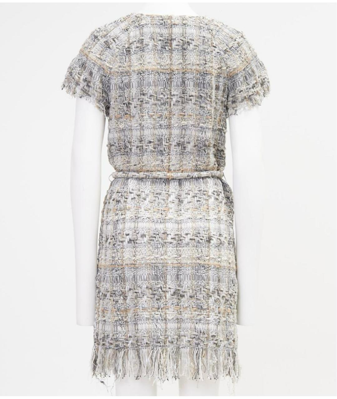CHANEL Мульти твидовое коктейльное платье, фото 2