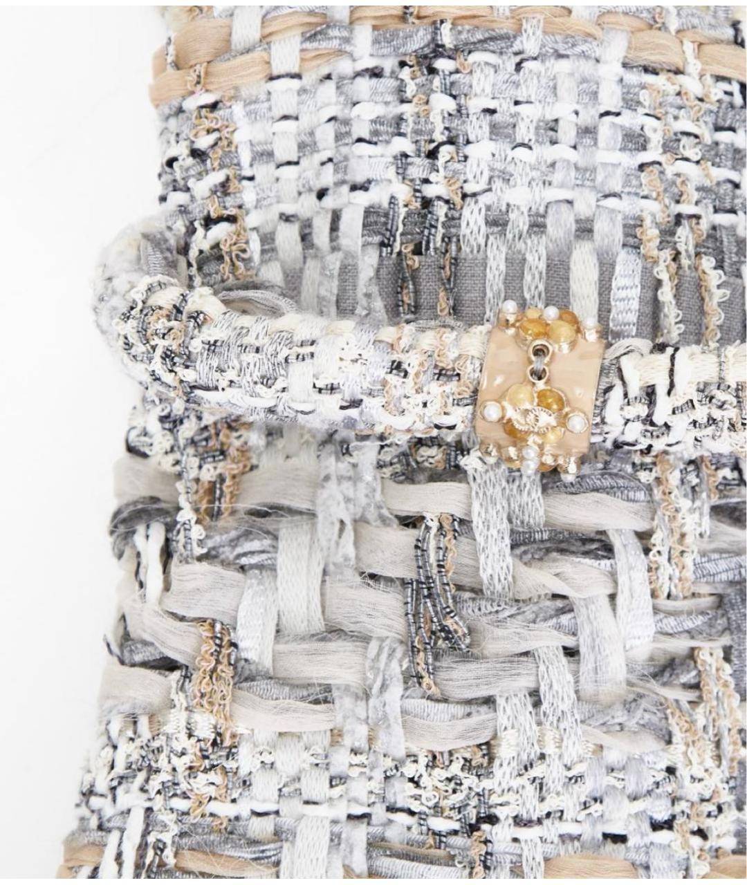 CHANEL Мульти твидовое коктейльное платье, фото 3