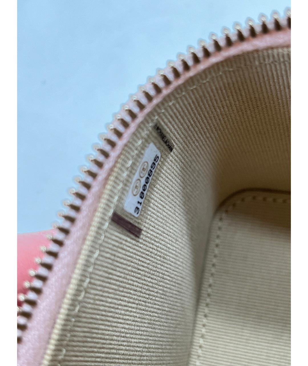 CHANEL Розовая кожаная сумка через плечо, фото 8