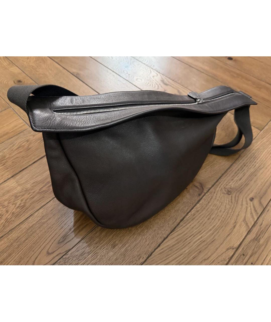 THE ROW Коричневая кожаная сумка через плечо, фото 2