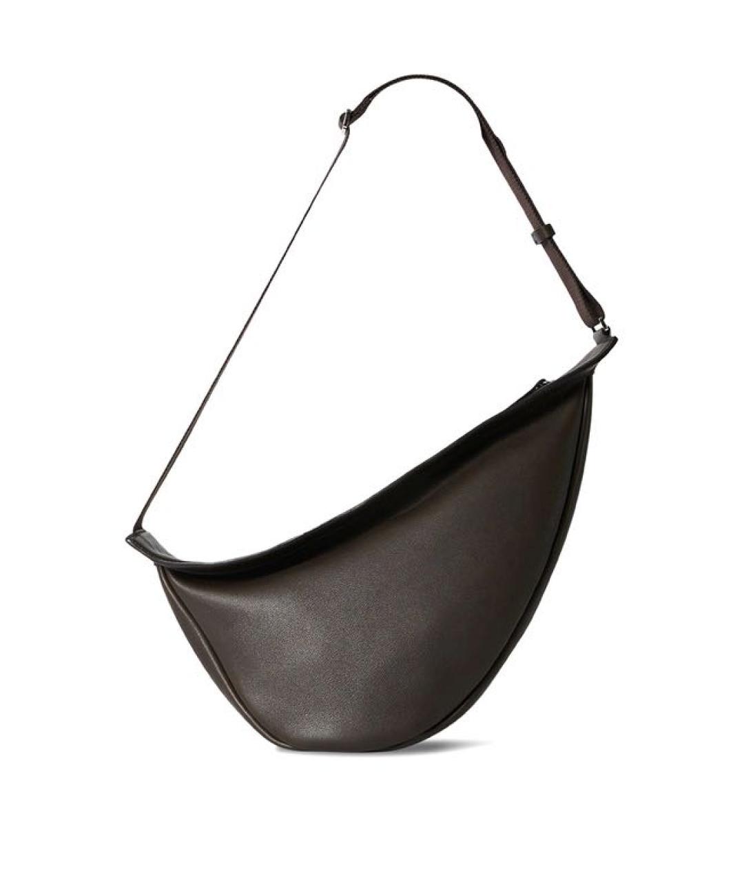 THE ROW Коричневая кожаная сумка через плечо, фото 7