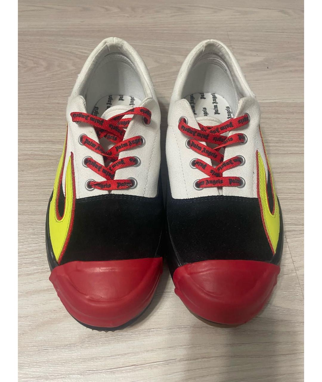 PALM ANGELS Мульти текстильные низкие кроссовки / кеды, фото 2