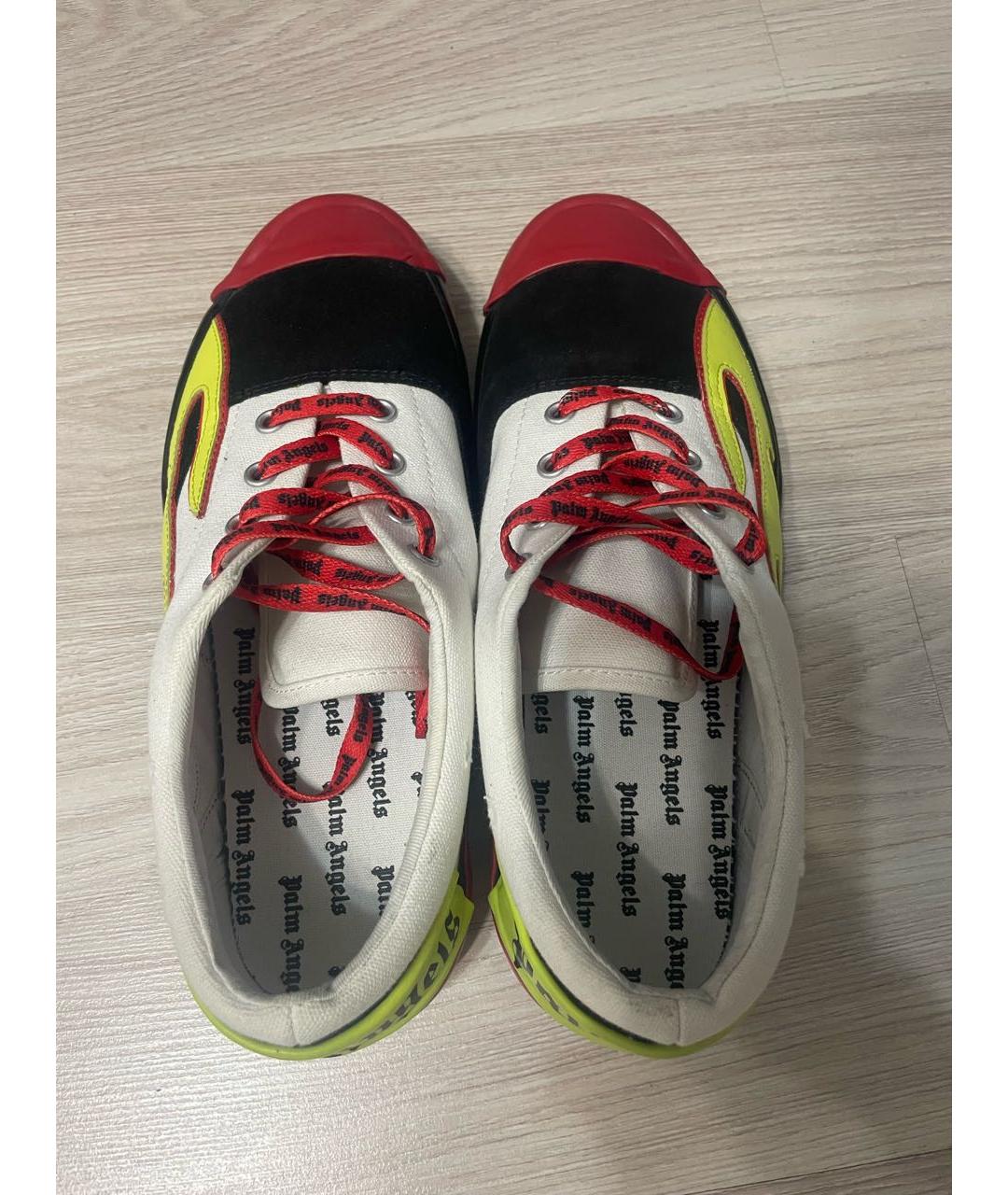 PALM ANGELS Мульти текстильные низкие кроссовки / кеды, фото 3