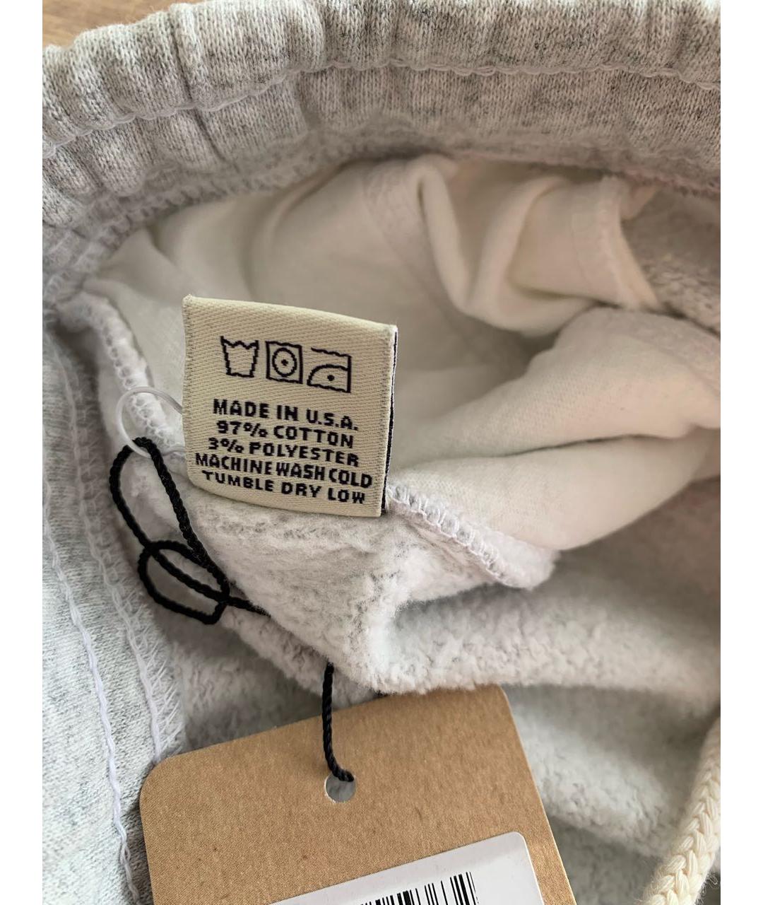 SPORTY AND RICH Серые хлопковые спортивные брюки и шорты, фото 7