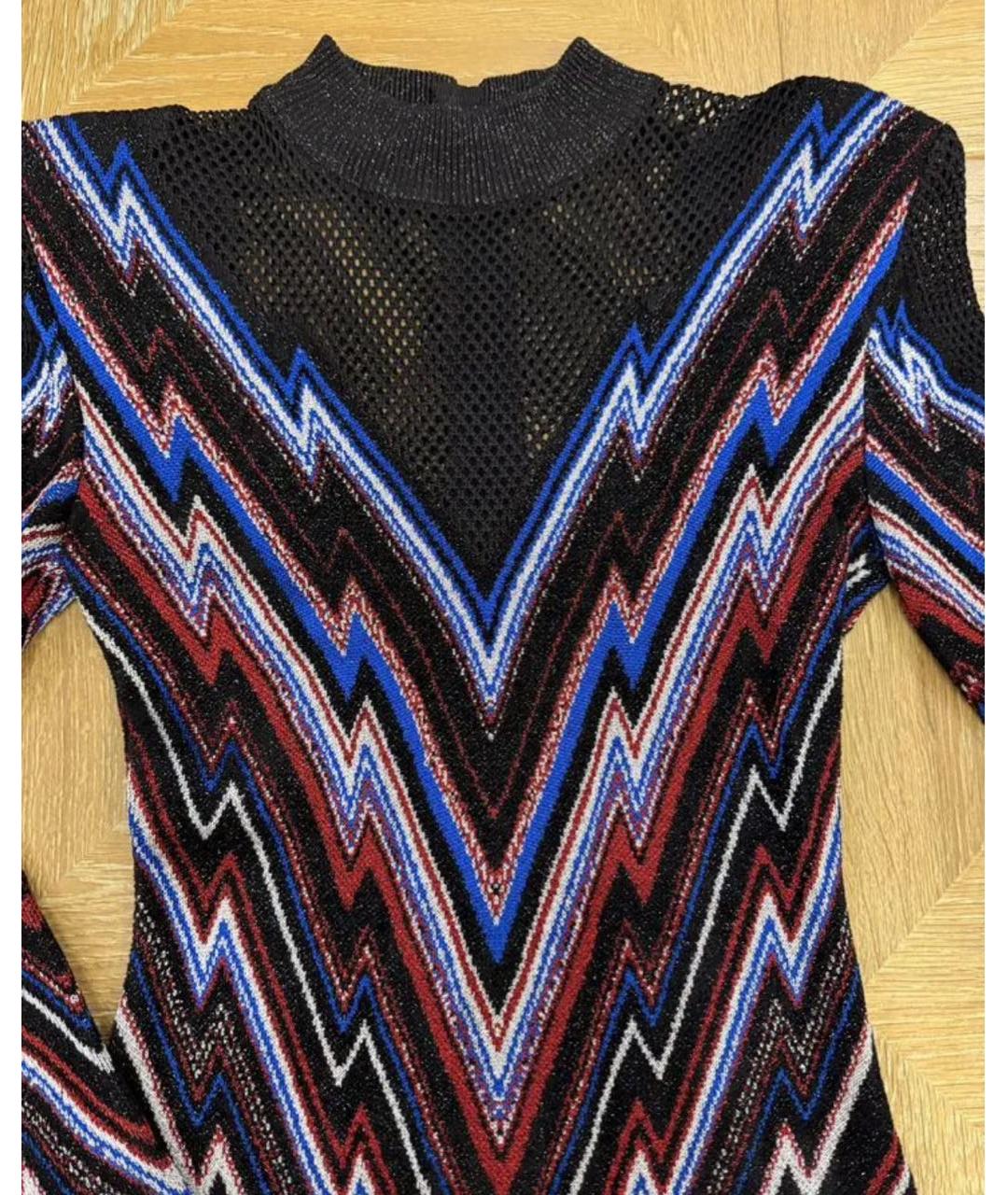 BALMAIN Мульти вискозное вечернее платье, фото 5