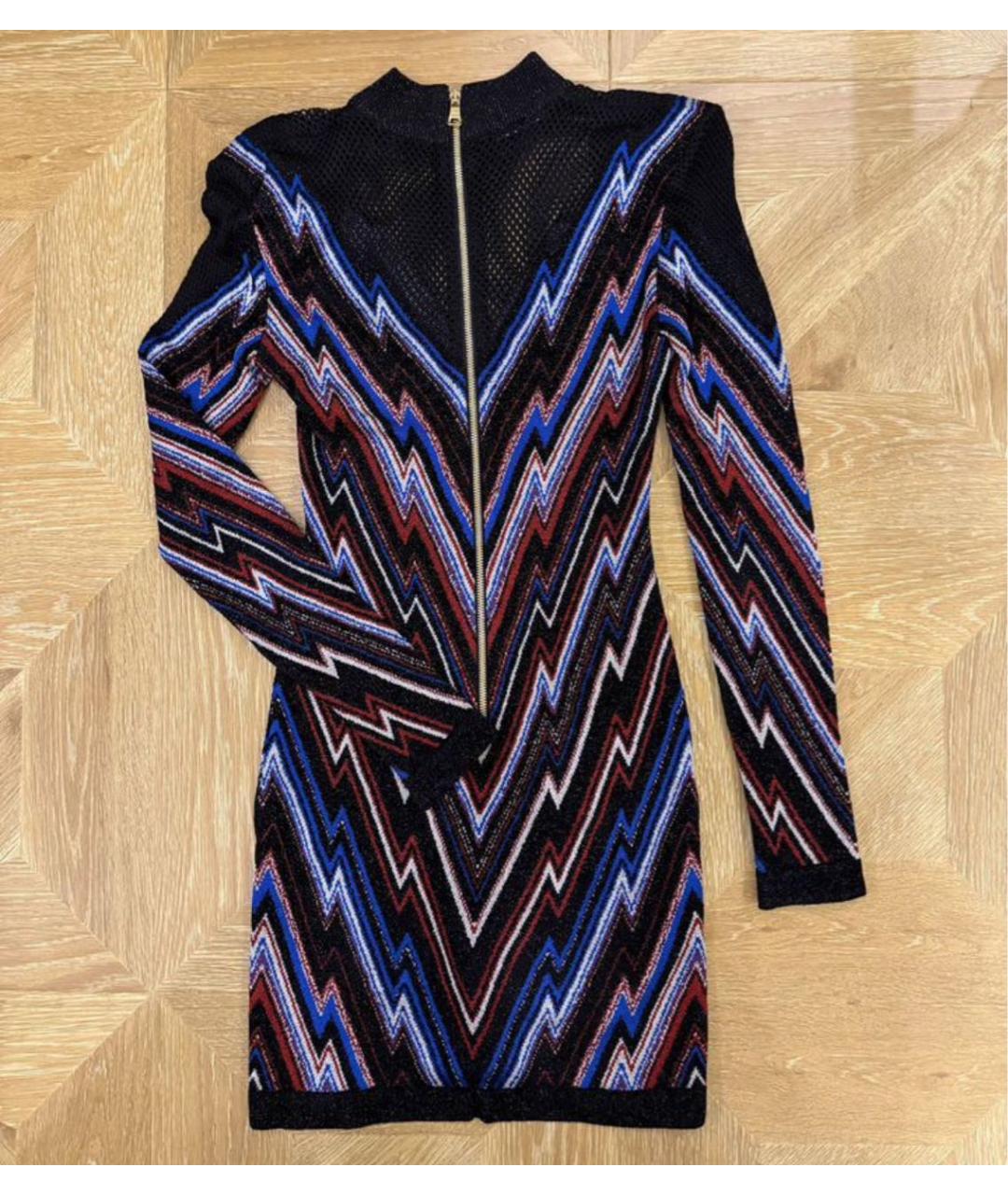 BALMAIN Мульти вискозное вечернее платье, фото 4