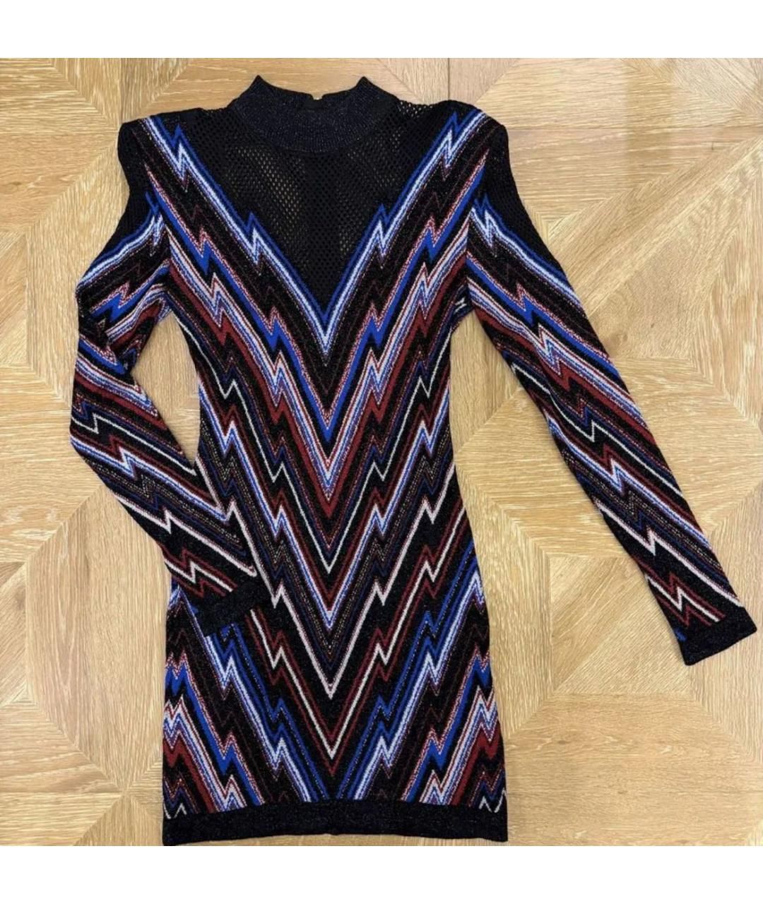 BALMAIN Мульти вискозное вечернее платье, фото 3