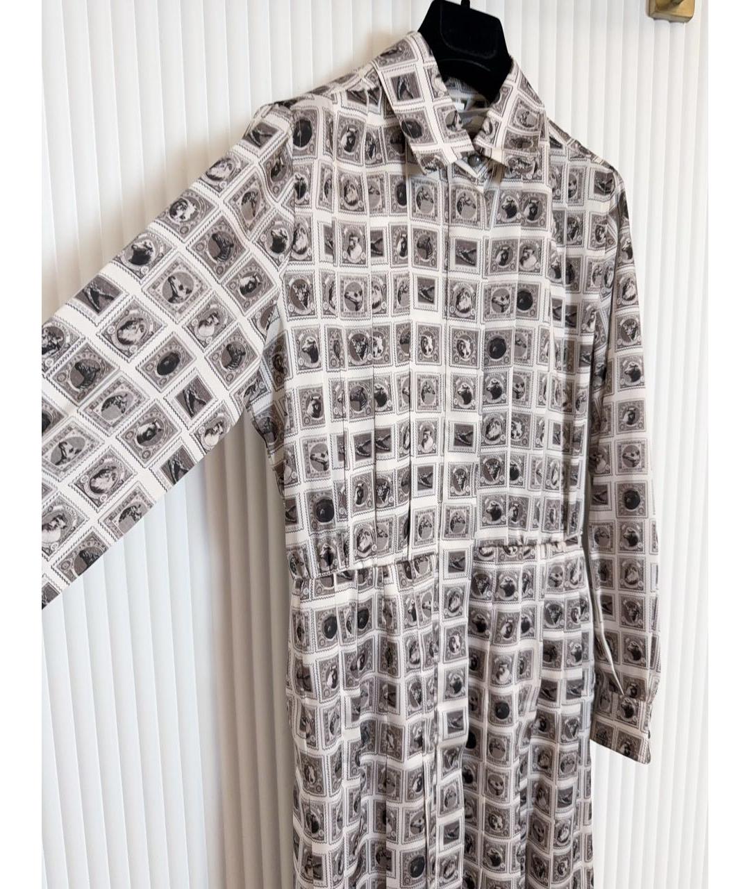 MAX MARA Серое полиэстеровое коктейльное платье, фото 3