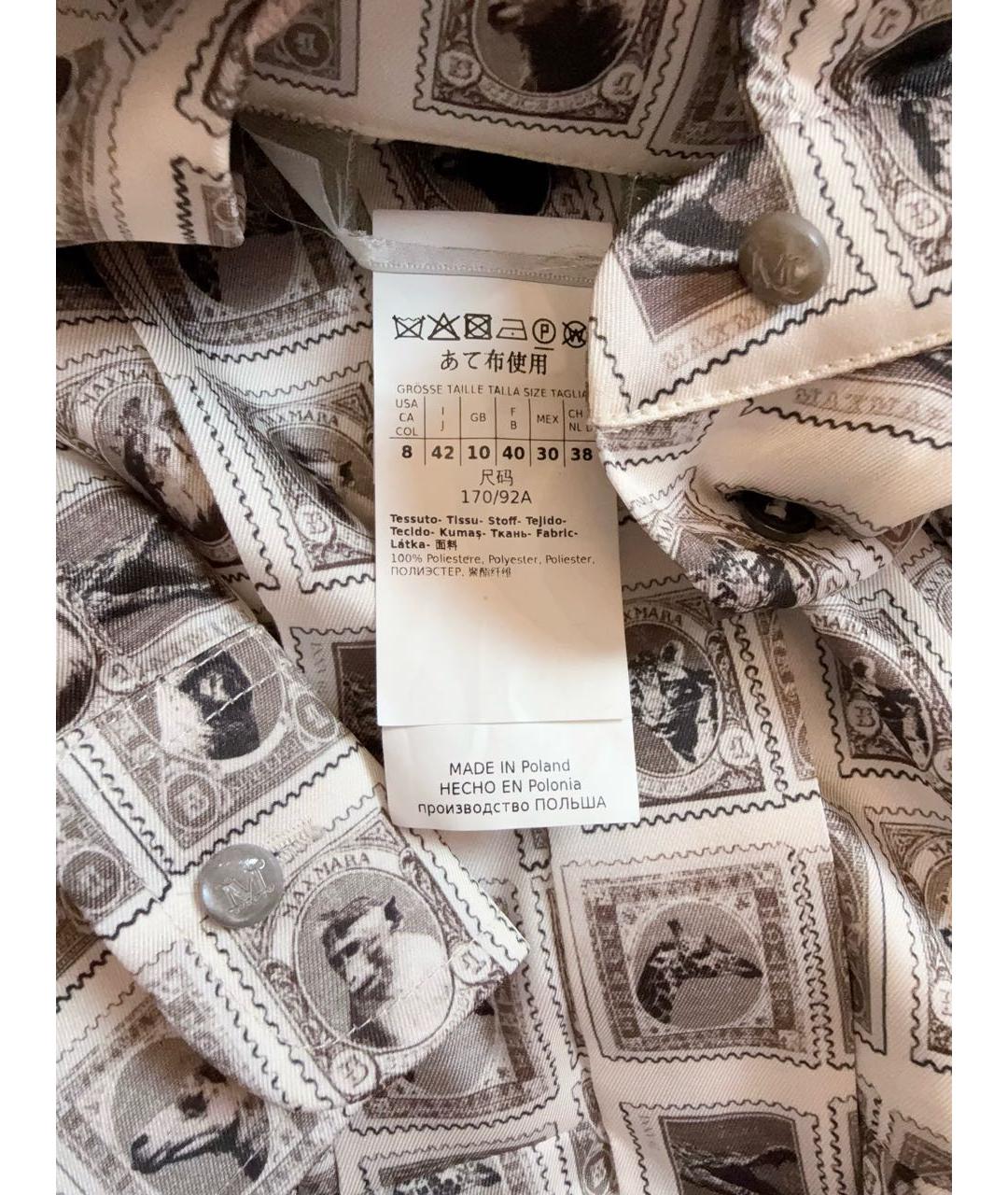 MAX MARA Серое полиэстеровое коктейльное платье, фото 2