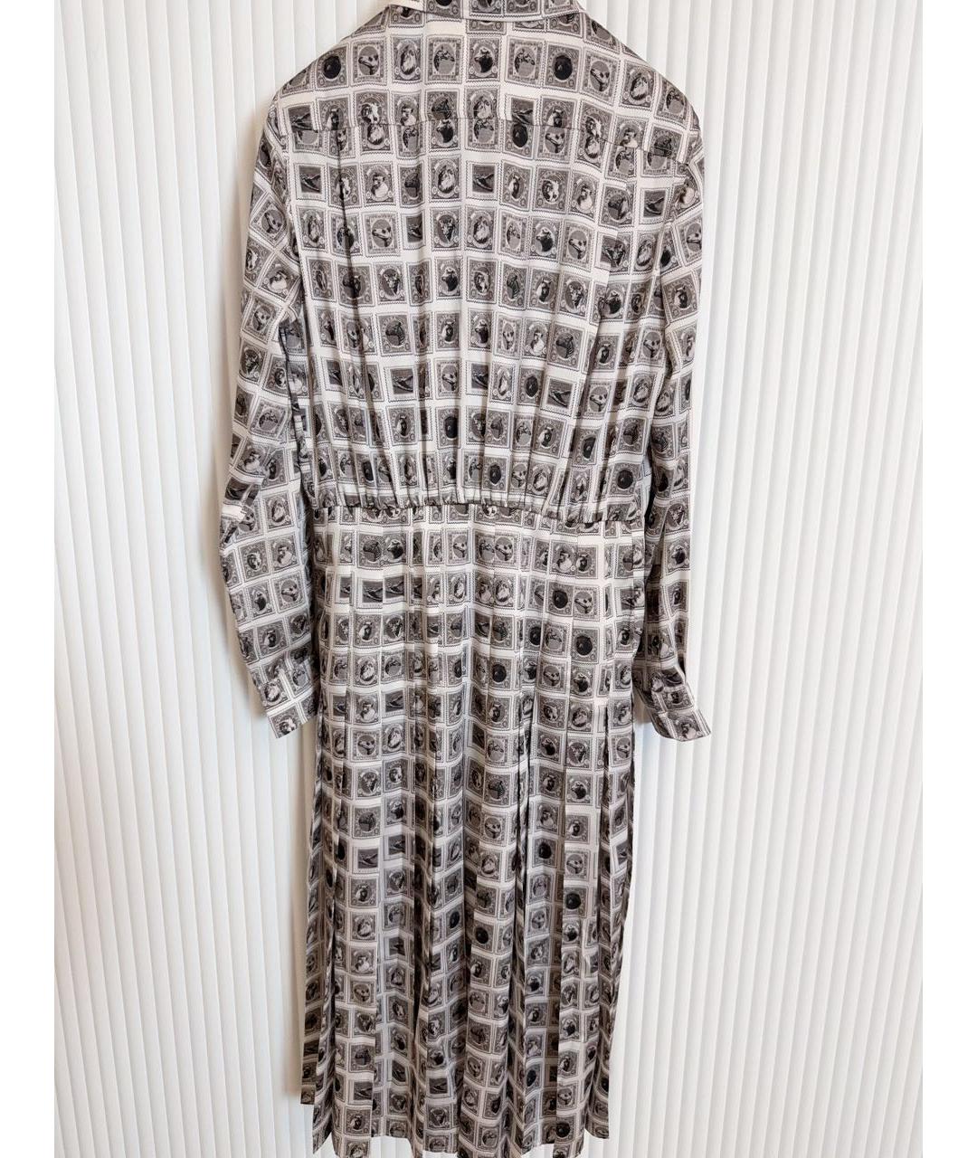 MAX MARA Серое полиэстеровое коктейльное платье, фото 5