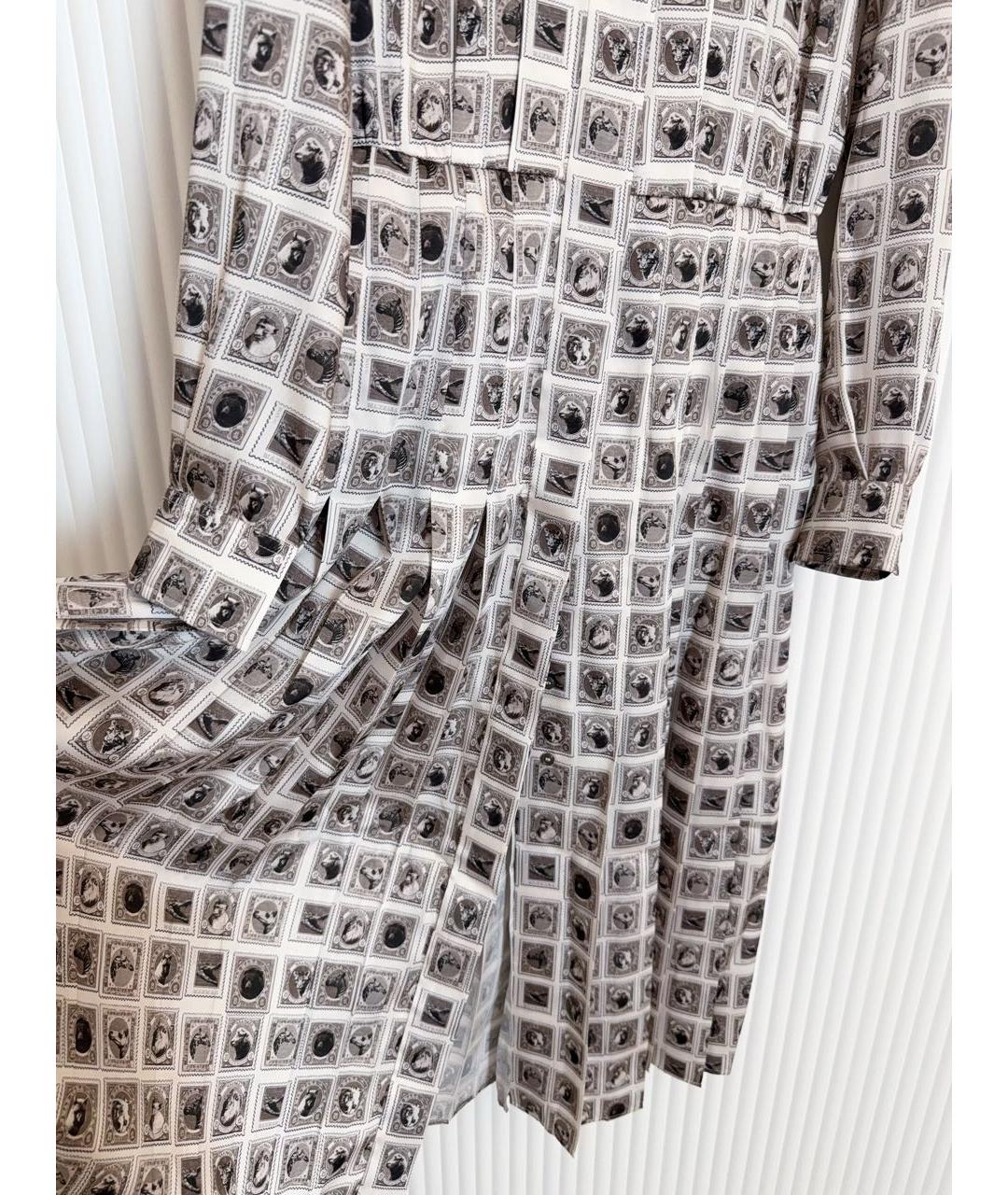 MAX MARA Серое полиэстеровое коктейльное платье, фото 6