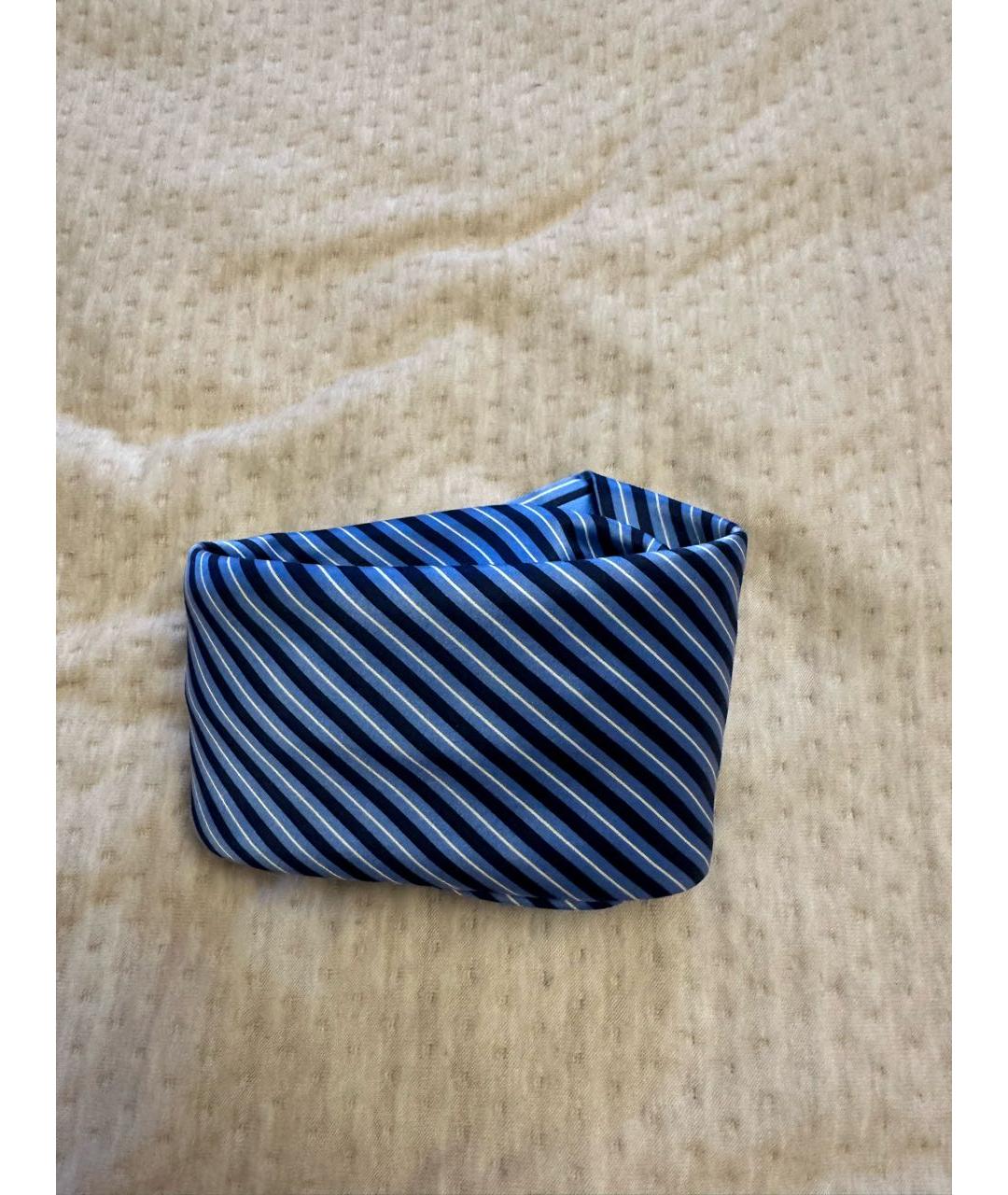 BRIONI Синий шелковый галстук, фото 4