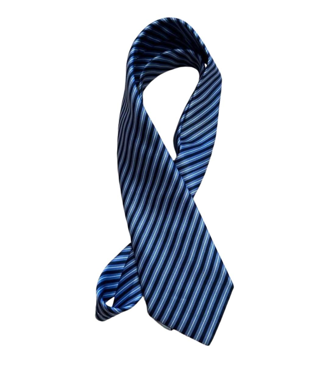 BRIONI Синий шелковый галстук, фото 1