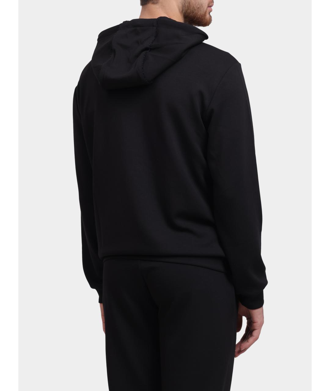 EA7 Черный полиэстеровый джемпер / свитер, фото 4