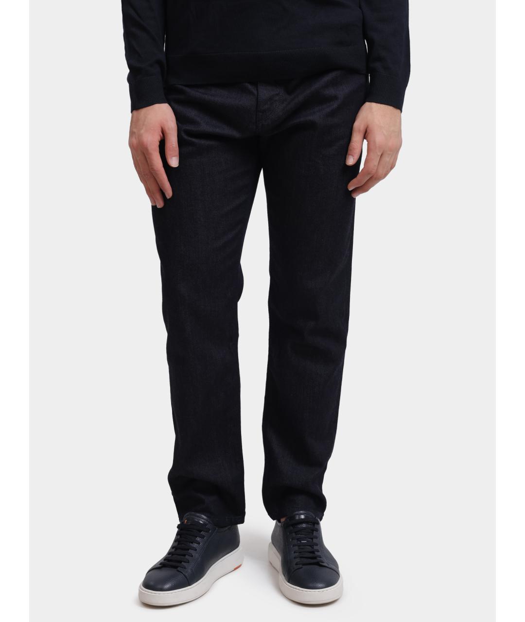 HUGO BOSS Темно-синие прямые джинсы, фото 5