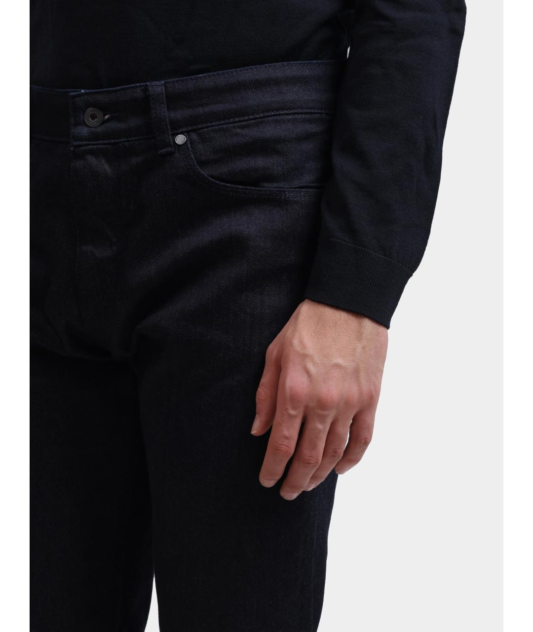 HUGO BOSS Темно-синие прямые джинсы, фото 3