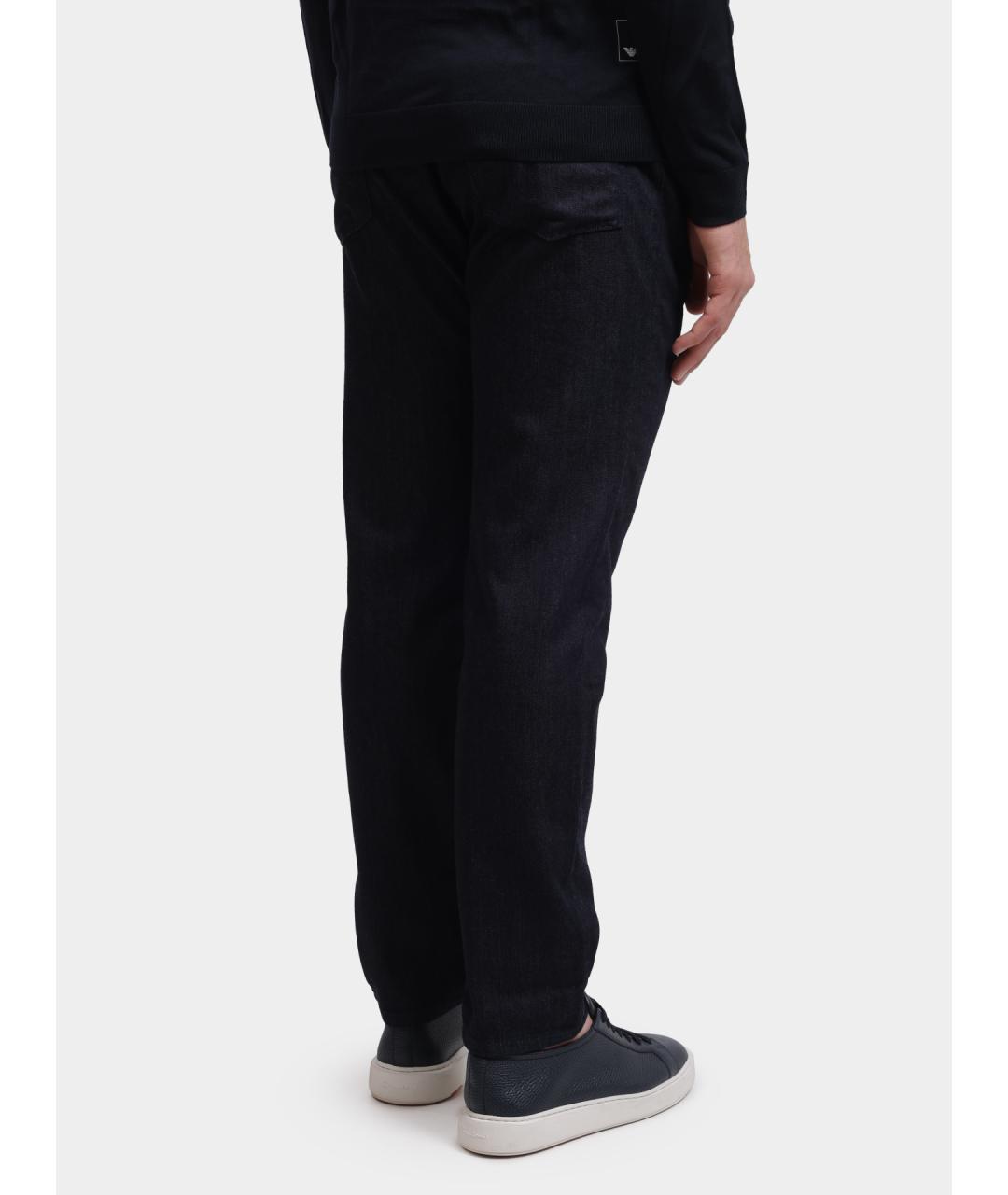 HUGO BOSS Темно-синие прямые джинсы, фото 4