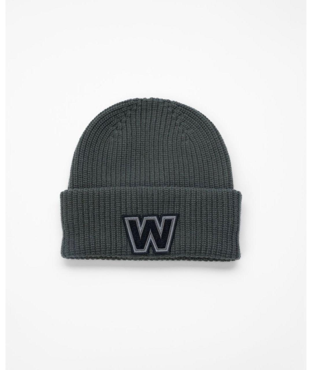 WEEKEND MAX MARA Хаки шерстяная шапка, фото 7