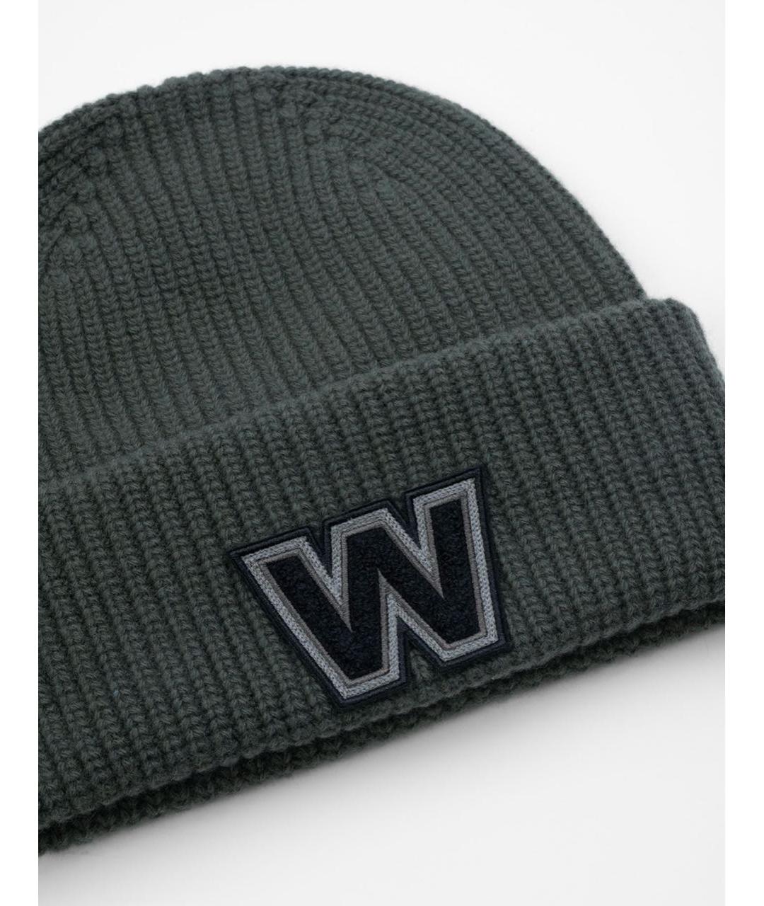 WEEKEND MAX MARA Хаки шерстяная шапка, фото 2