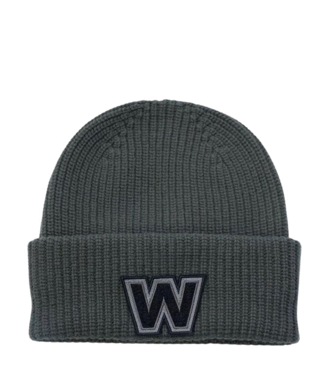 WEEKEND MAX MARA Хаки шерстяная шапка, фото 1