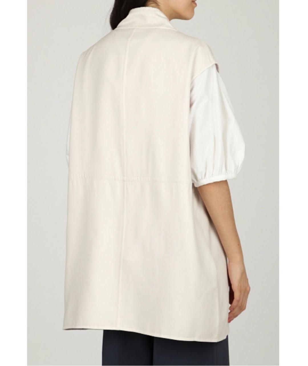 FABIANA FILIPPI Бежевая шерстяная жилетка, фото 5