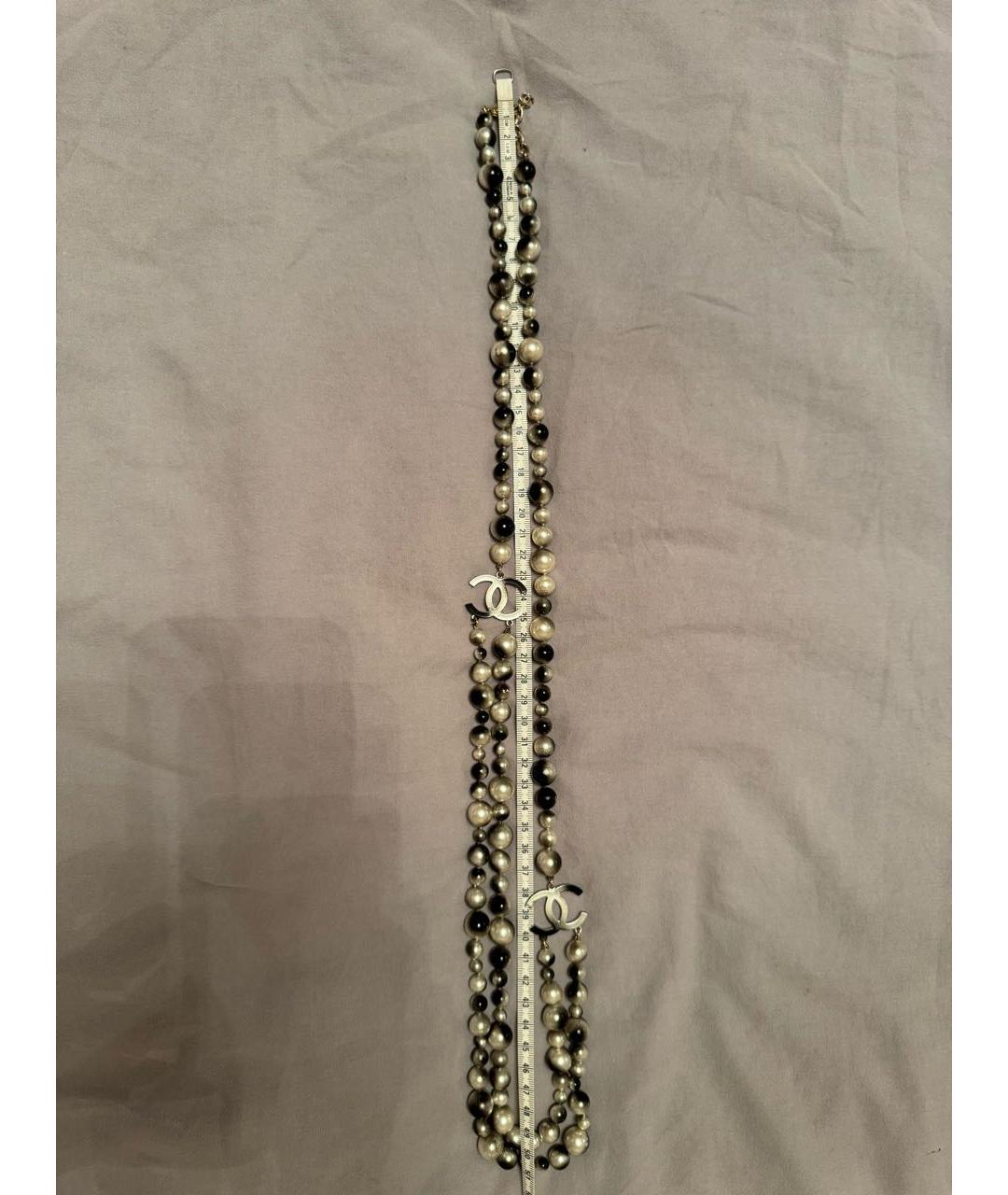 CHANEL Серое колье, фото 4