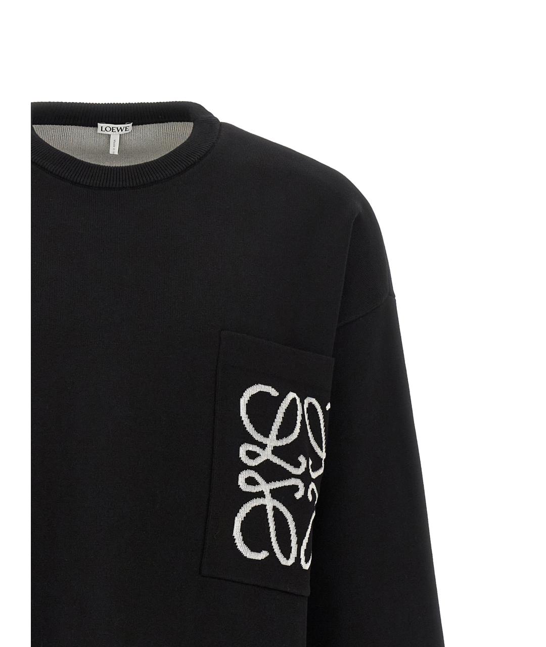 LOEWE Белый хлопковый джемпер / свитер, фото 3