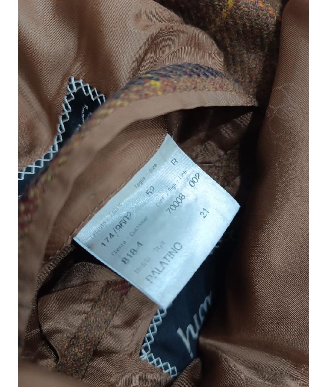 BRIONI Коричневый кашемировый пиджак, фото 5