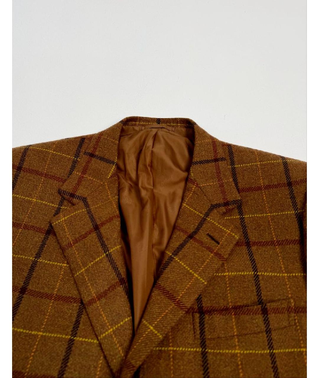 BRIONI Коричневый кашемировый пиджак, фото 3
