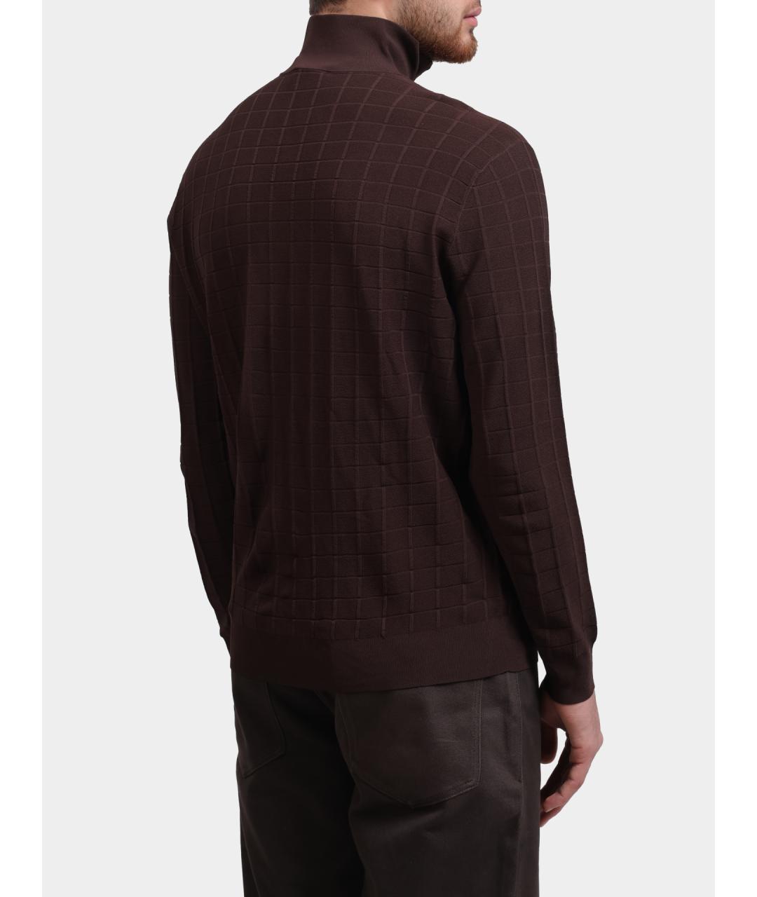 EMPORIO ARMANI Коричневый джемпер / свитер, фото 5