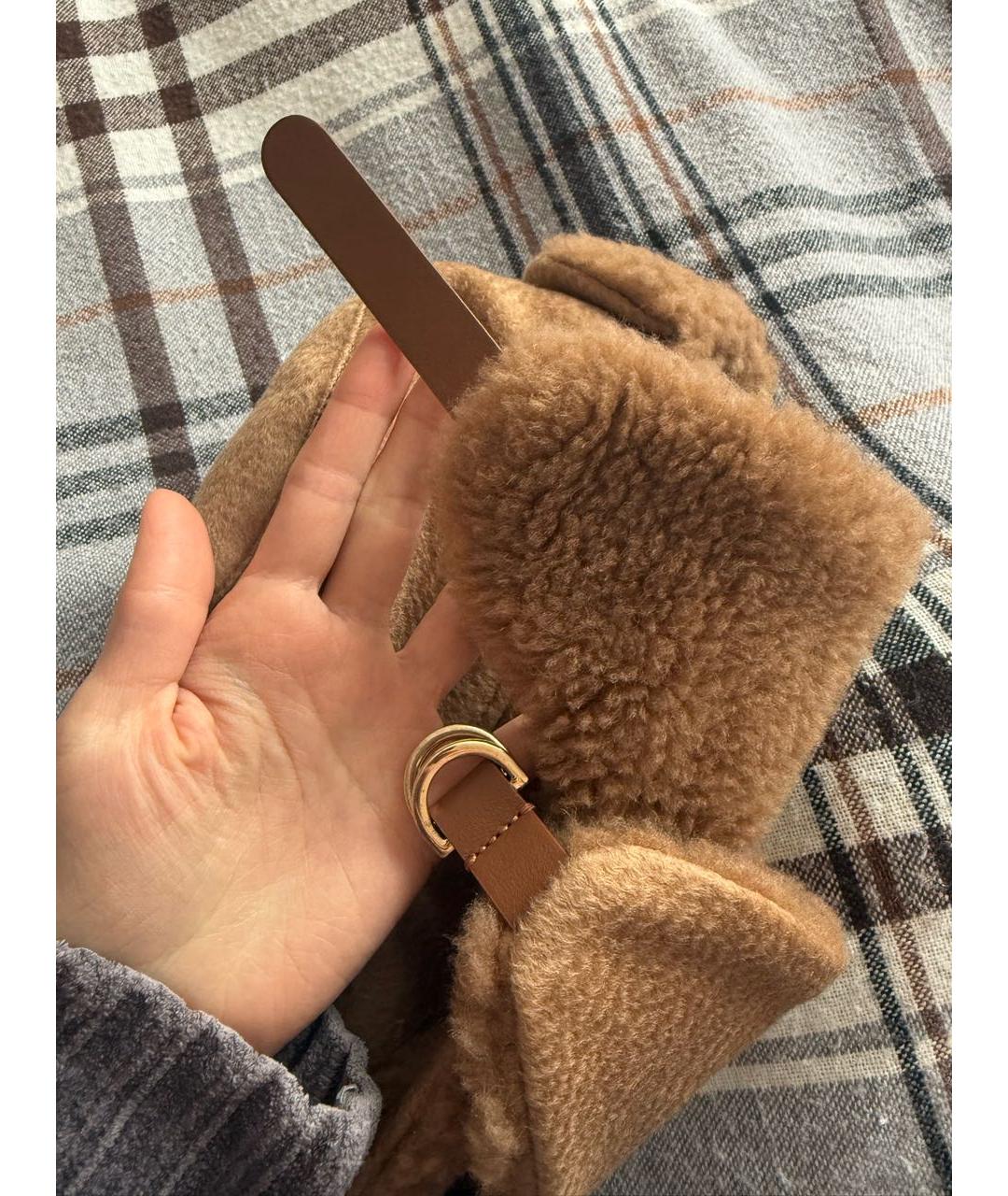 MAX MARA Коричневая шерстяная шапка, фото 4