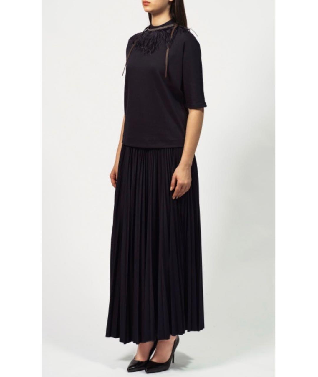 FABIANA FILIPPI Темно-синий шерстяной джемпер / свитер, фото 2