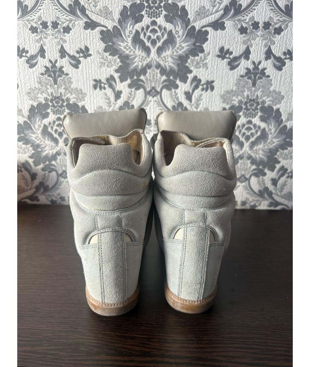 ISABEL MARANT Голубые замшевые ботинки, фото 4