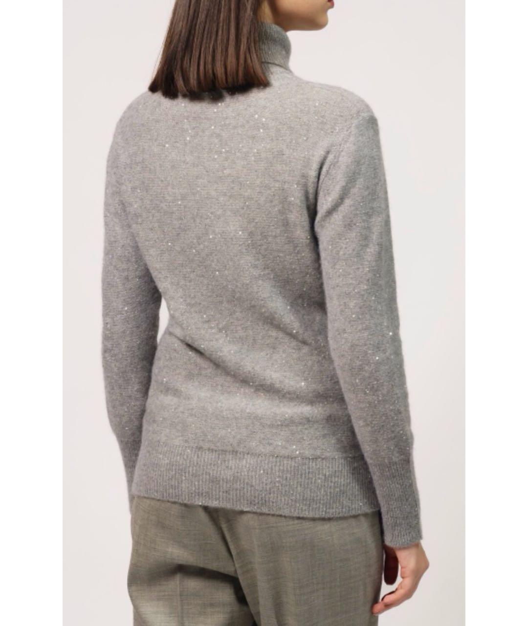 FABIANA FILIPPI Серая кашемировая водолазка, фото 3